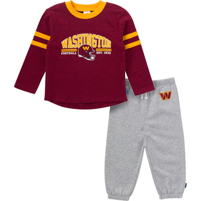 2-Piece Infant & Toddler Boys Commanders Shirt and Sweatpant Set-Gerber Childrenswear Wholesale
