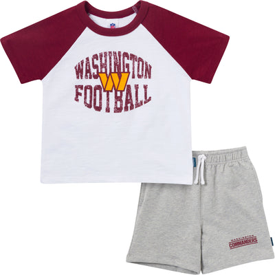 2-Piece Infant & Toddler Boys Commanders T-Shirt and Shorts Set-Gerber Childrenswear Wholesale