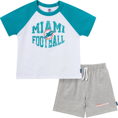 2-Piece Infant & Toddler Boys Miami Dolphins T-Shirt and Shorts Set-Gerber Childrenswear Wholesale
