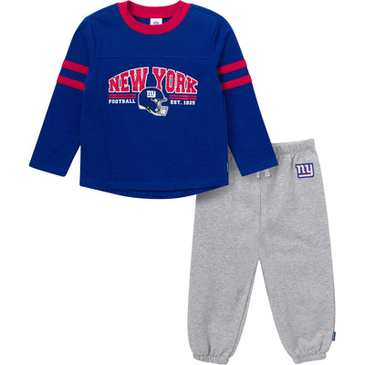 2-Piece Infant & Toddler Boys New York Giants Shirt and Sweatpant Set-Gerber Childrenswear Wholesale