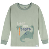 2-Piece Infant & Toddler Boys Green Dino Cotton Pajama Set-Gerber Childrenswear Wholesale