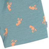 2-Piece Infant & Toddler Boys Peach Henley Top and Shorts Set-Gerber Childrenswear Wholesale