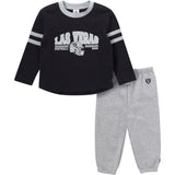 2-Piece Infant & Toddler Boys Las Vegas Raiders Shirt and Sweatpant Set-Gerber Childrenswear Wholesale