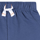 2-Piece Infant & Toddler Boys Brown & Blue Polo Shirt and Shorts Set-Gerber Childrenswear Wholesale