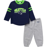 2-Piece Infant & Toddler Boys Seattle Seahawks Shirt and Sweatpant Set-Gerber Childrenswear Wholesale