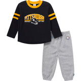 2-Piece Infant & Toddler Boys Pittsburgh Steelers Shirt and Sweatpant Set-Gerber Childrenswear Wholesale