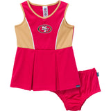 2-Piece Infant & Toddler Girls 49ers Dress and Panty Cover Set-Gerber Childrenswear Wholesale