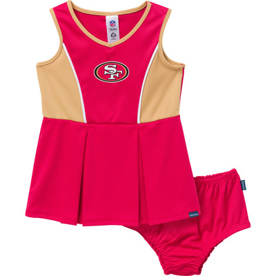 2-Piece Infant & Toddler Girls 49ers Dress and Panty Cover Set-Gerber Childrenswear Wholesale
