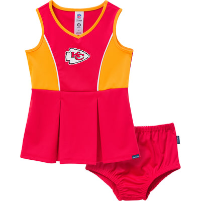 2-Piece Infant & Toddler Girls Kansas City Chiefs Dress and Panty Cover Set-Gerber Childrenswear Wholesale
