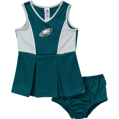 2-Piece Infant & Toddler Girls Philadelphia Eagles Dress and Panty Cover Set-Gerber Childrenswear Wholesale