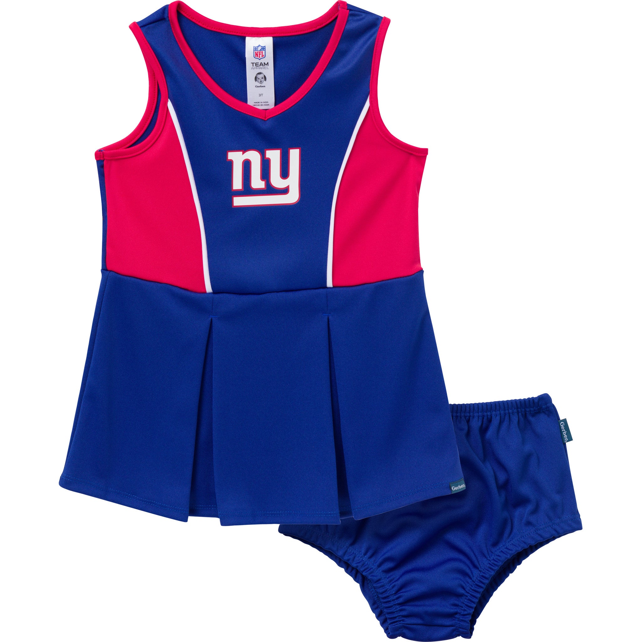 2-Piece Infant & Toddler Girls New York Giants Dress and Panty Cover Set-Gerber Childrenswear Wholesale