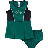 2-Piece Infant & Toddler Girls New York Jets Dress and Panty Cover Set-Gerber Childrenswear Wholesale