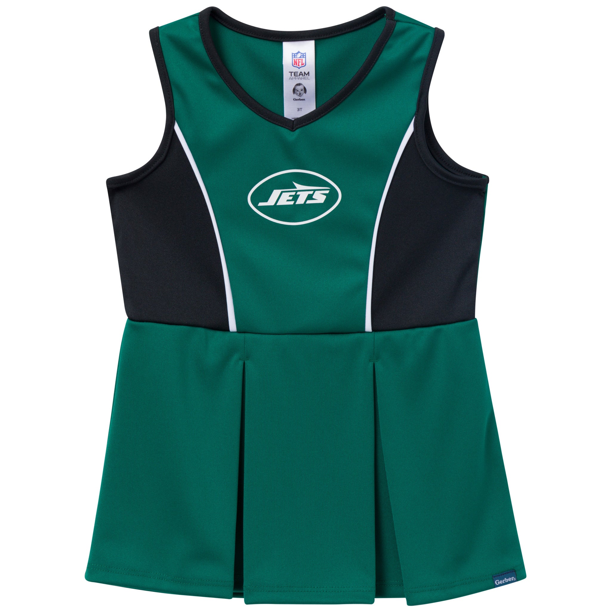 2-Piece Infant & Toddler Girls New York Jets Dress and Panty Cover Set-Gerber Childrenswear Wholesale