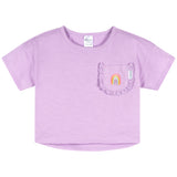 2-Piece Infant & Toddler Girls Lavender Pocket Tee and Shorts Set-Gerber Childrenswear Wholesale