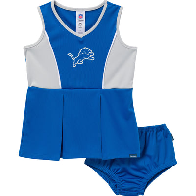 2-Piece Infant & Toddler Girls Detroit Lions Dress and Panty Cover Set-Gerber Childrenswear Wholesale