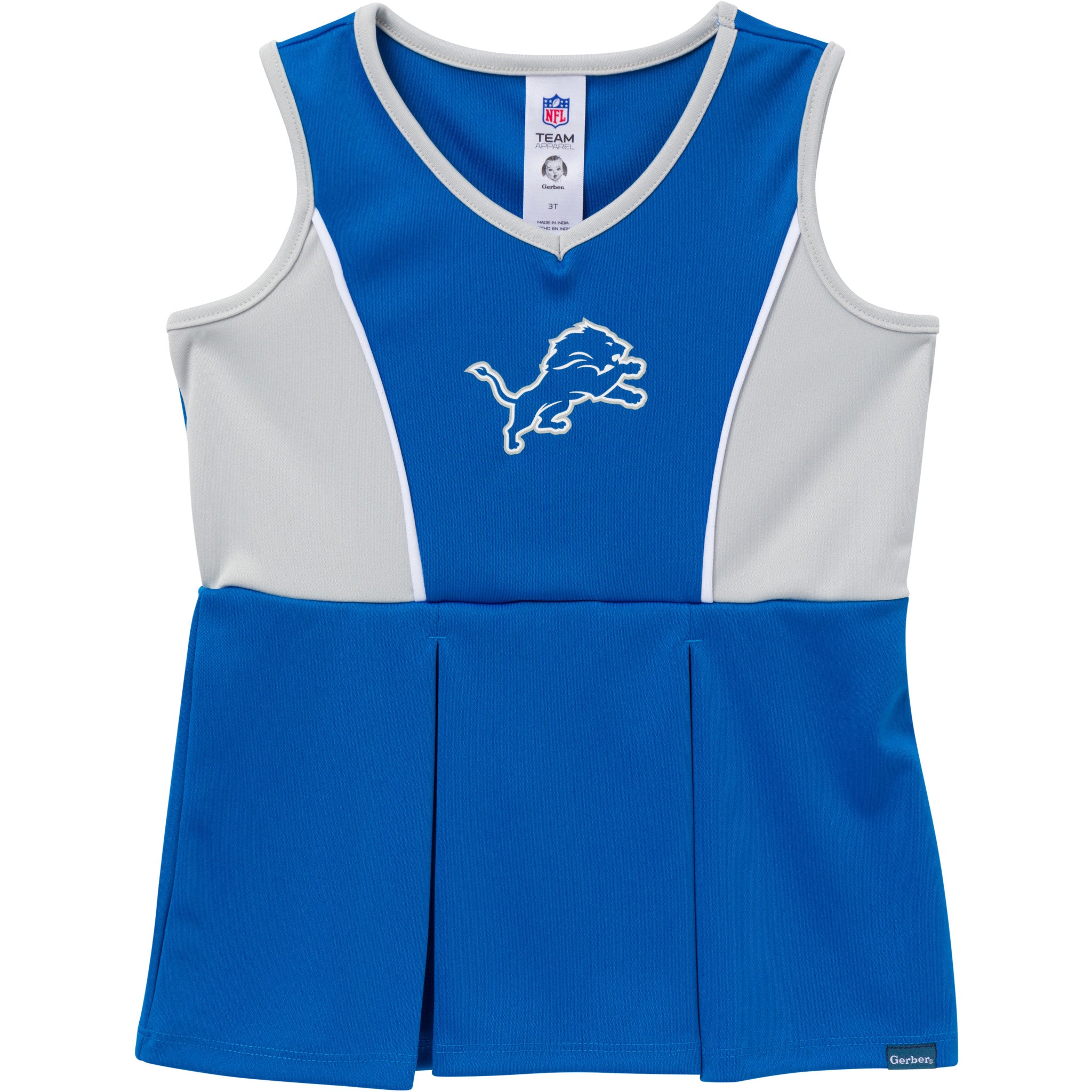 2-Piece Infant & Toddler Girls Detroit Lions Dress and Panty Cover Set-Gerber Childrenswear Wholesale