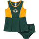 2-Piece Infant & Toddler Girls Green Bay Packers Dress and Panty Cover Set-Gerber Childrenswear Wholesale