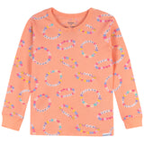 2-Piece Infant & Toddler Girls Peach Bracelets Cotton Pajama Set-Gerber Childrenswear Wholesale