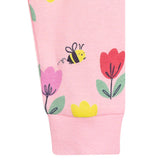 2-Piece Infant & Toddler Girls Pink Tulips Cotton Pajama Set-Gerber Childrenswear Wholesale
