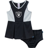 2-Piece Infant & Toddler Girls Las Vegas Raiders Dress and Panty Cover Set-Gerber Childrenswear Wholesale