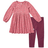 2-Piece Infant & Toddler Girls Rose Dress Set-Gerber Childrenswear Wholesale