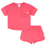2-Piece Infant & Toddler Girls Rose Pocket Tee and Shorts Set-Gerber Childrenswear Wholesale