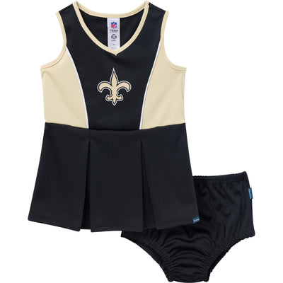 2-Piece Infant & Toddler Girls New Orleans Saints Dress and Panty Cover Set-Gerber Childrenswear Wholesale
