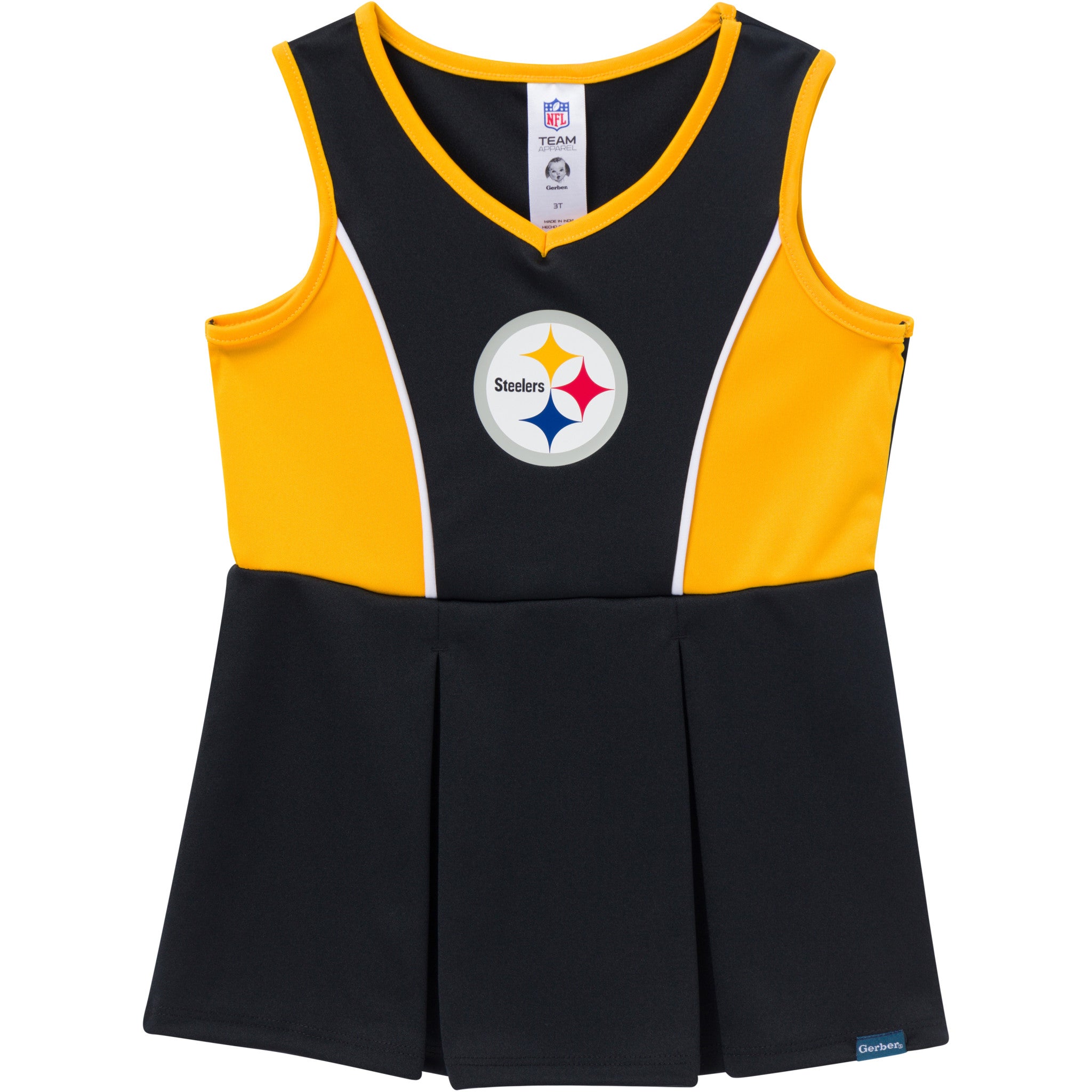 2-Piece Infant & Toddler Girls Pittsburgh Steelers Dress and Panty Cover Set-Gerber Childrenswear Wholesale