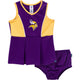 2-Piece Infant & Toddler Girls Minnesota Vikings Dress and Panty Cover Set-Gerber Childrenswear Wholesale