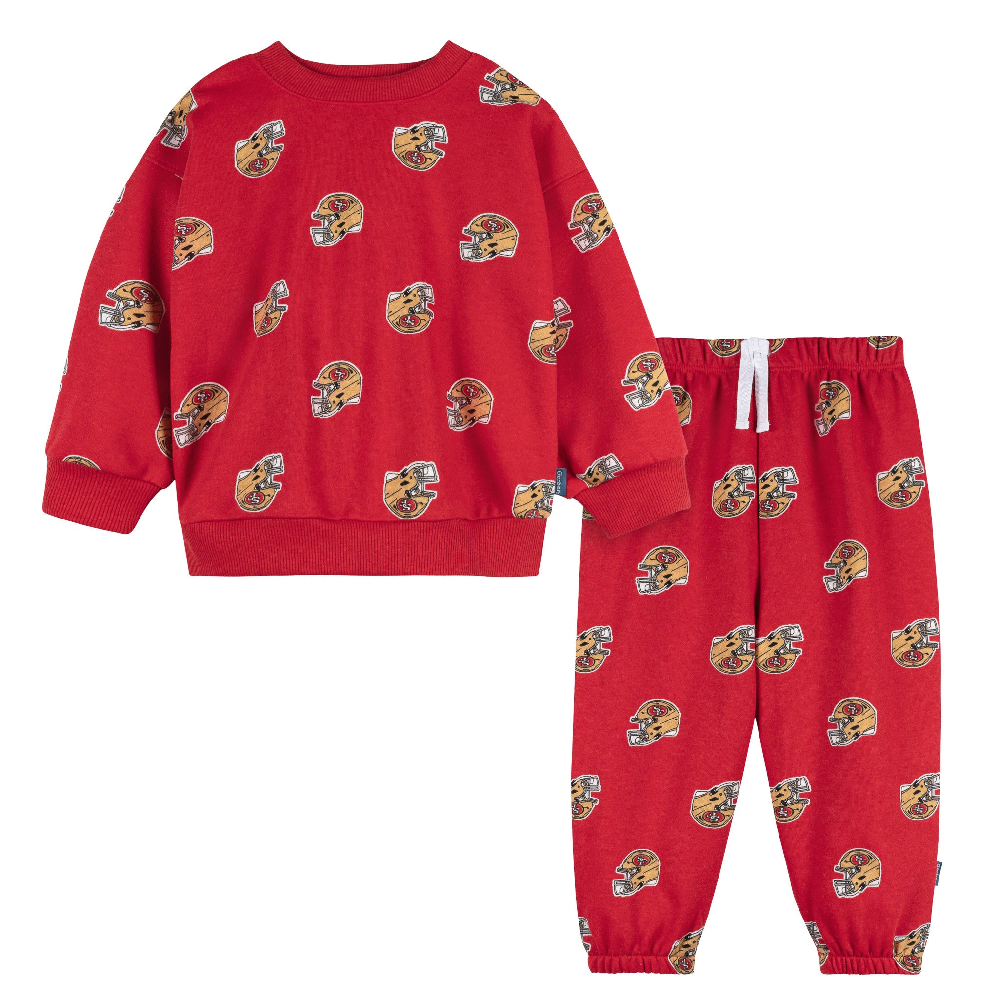 2-Piece Infant & Toddler Neutral 49Ers Sweatshirt and Pant Set-Gerber Childrenswear Wholesale