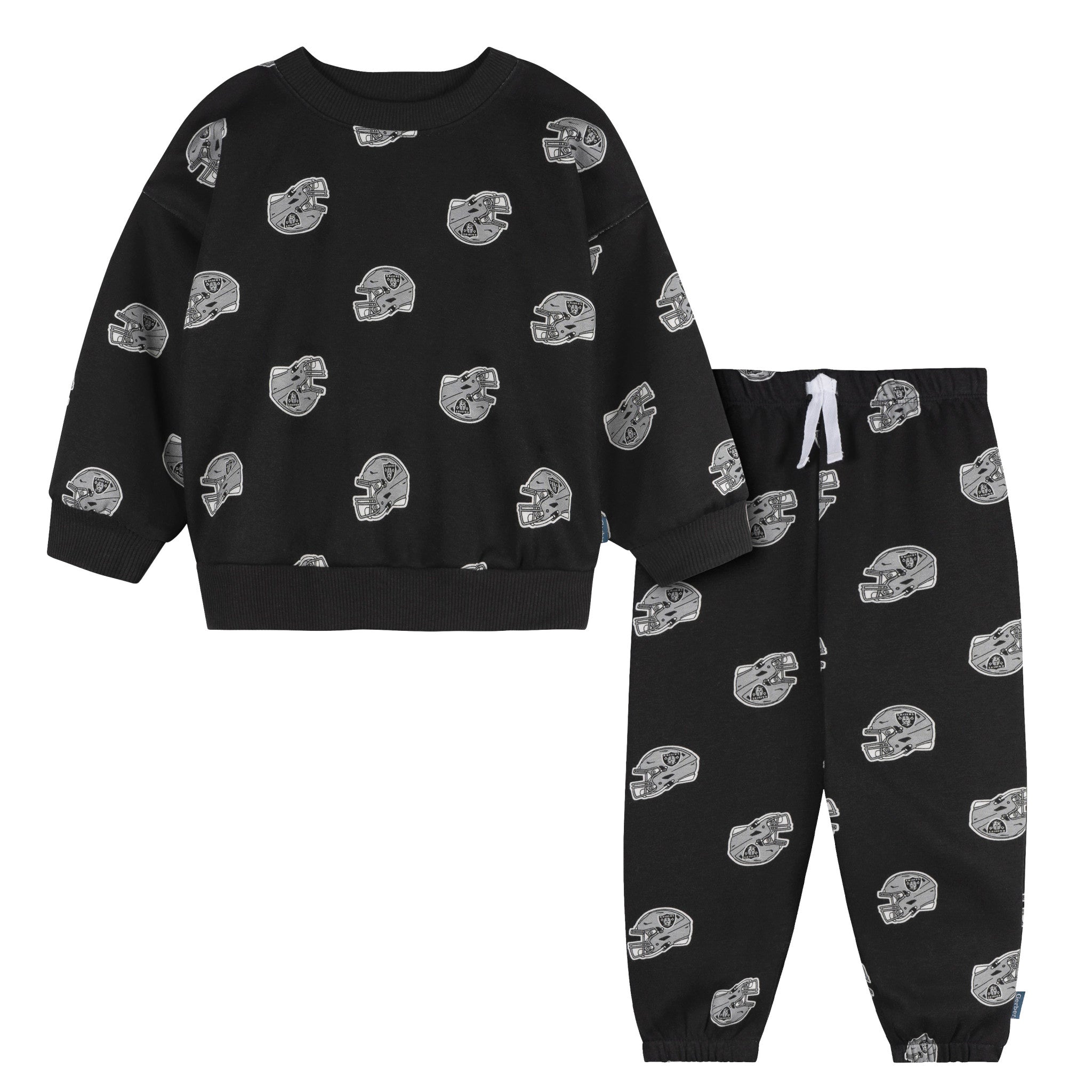 2-Piece Infant & Toddler Neutral Las Vegas Raiders Sweatshirt and Pant Set-Gerber Childrenswear Wholesale