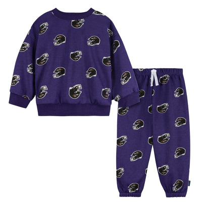 2-Piece Infant & Toddler Neutral Baltimore Ravens Sweatshirt and Pant Set-Gerber Childrenswear Wholesale