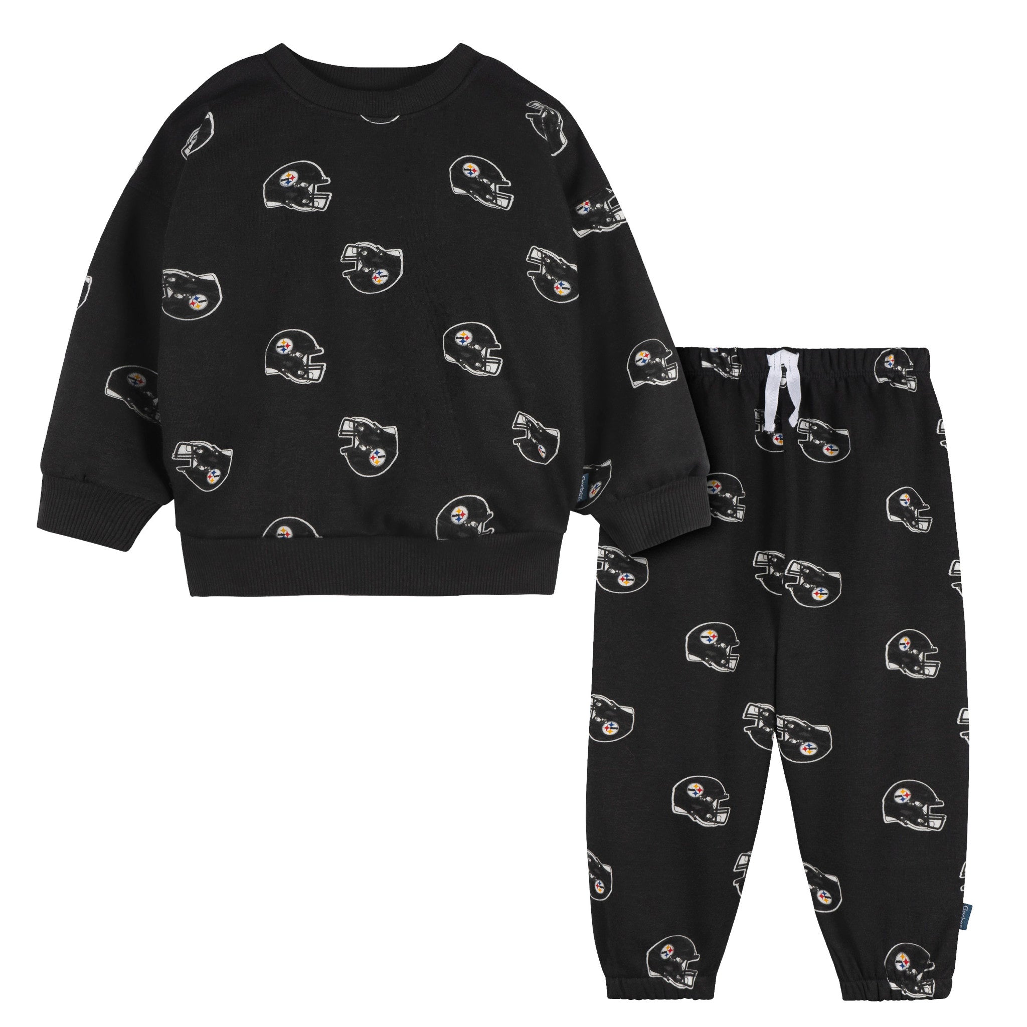 2-Piece Infant & Toddler Neutral Pittsburgh Steelers Sweatshirt and Pant Set-Gerber Childrenswear Wholesale