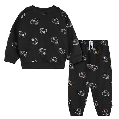 2-Piece Infant & Toddler Neutral Pittsburgh Steelers Sweatshirt and Pant Set-Gerber Childrenswear Wholesale