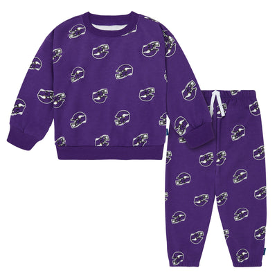 2-Piece Infant & Toddler Neutral Minnesota Vikings Sweatshirt and Pant Set-Gerber Childrenswear Wholesale