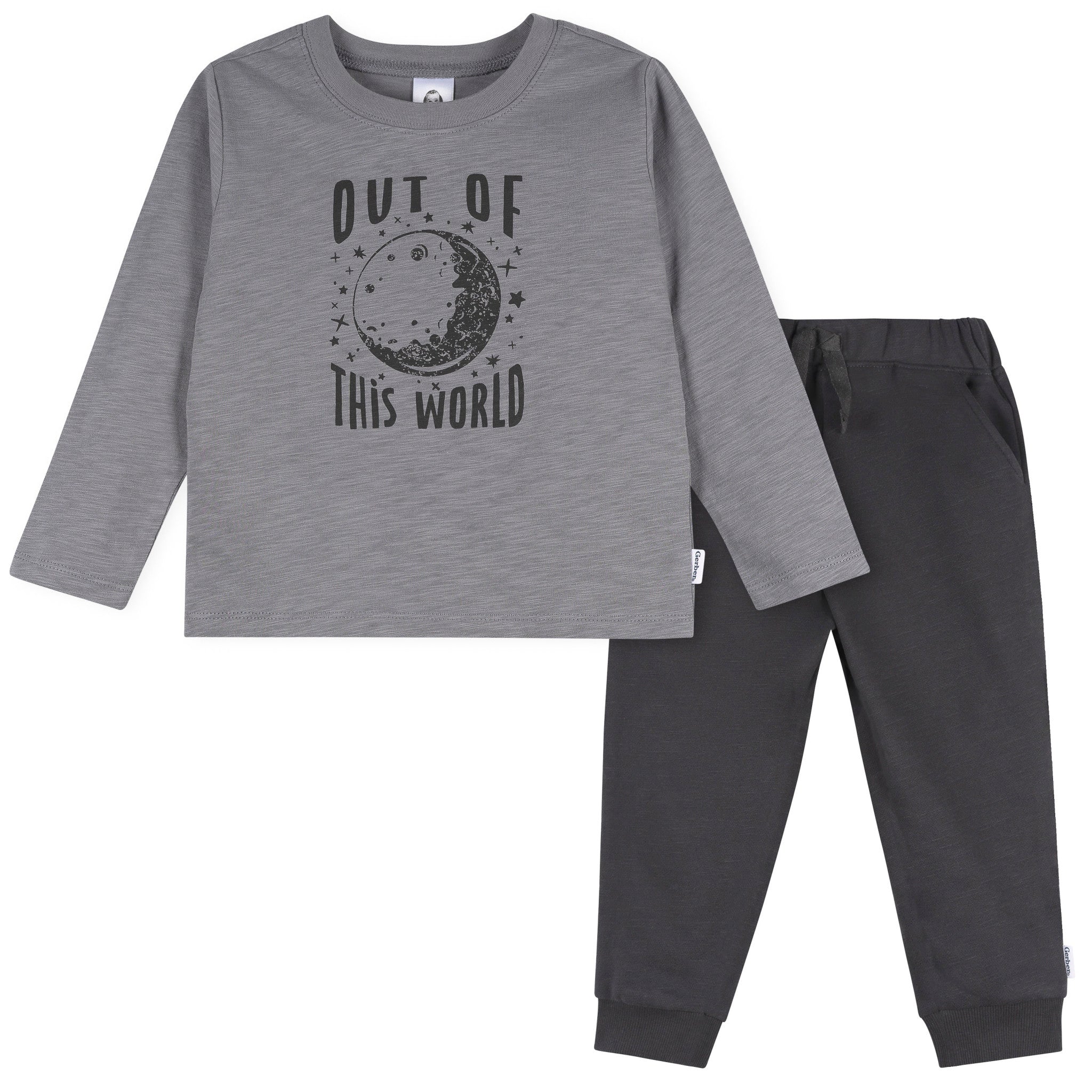 2-Piece Toddler Boys Space Adventure Top and Jogger Set-Gerber Childrenswear Wholesale