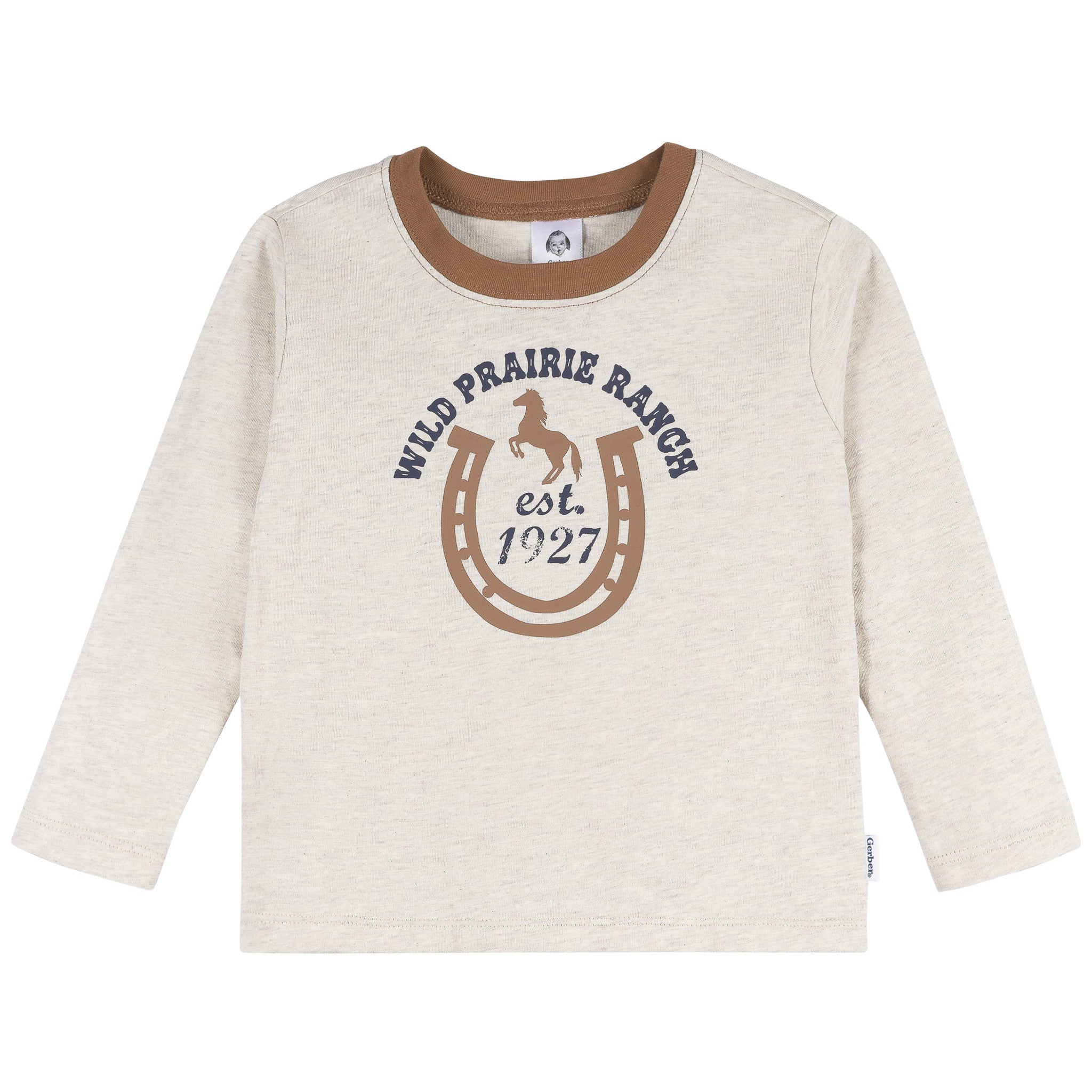 2-Piece Toddler Boys Western Horse Ranch Top and Jogger Set-Gerber Childrenswear Wholesale