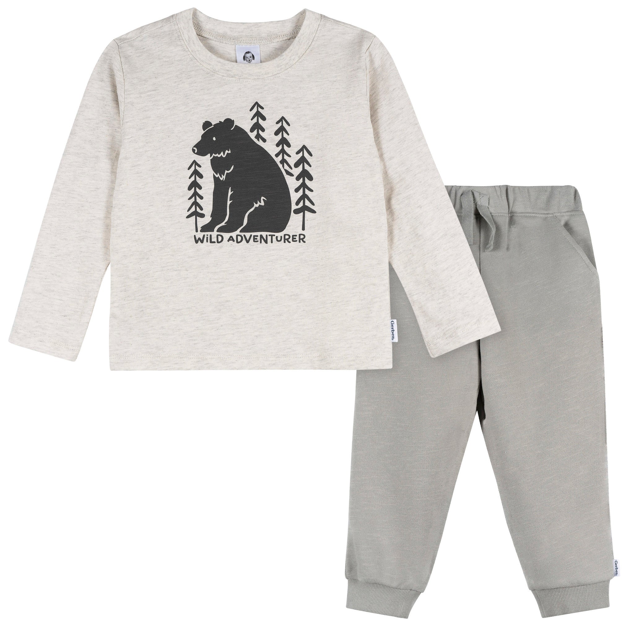 2-Piece Toddler Boys Wild Adventure Top and Jogger Set-Gerber Childrenswear Wholesale
