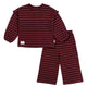 2-Piece Toddler Girls Fig Long Sleeve Top & Wide Leg Pant Set-Gerber Childrenswear Wholesale