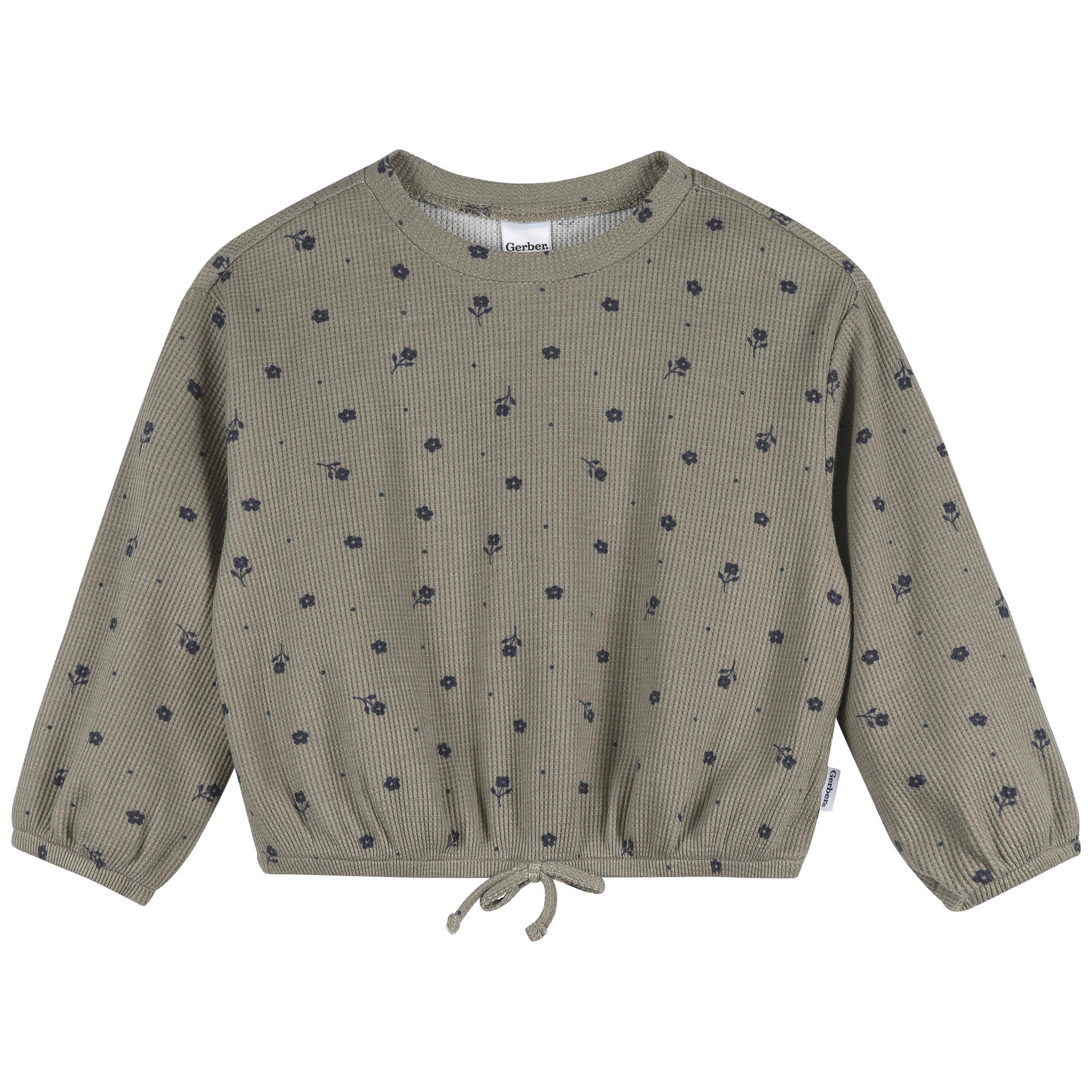 2-Piece Toddler Girls Green Floral Top and Legging Set-Gerber Childrenswear Wholesale