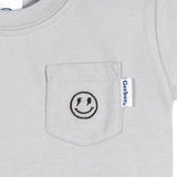 3-Pack Baby & Toddler Boys Black, Gray and White Short Sleeve T-Shirts-Gerber Childrenswear Wholesale