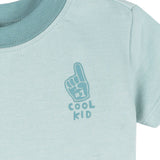 3-Pack Baby & Toddler Boys Blue and Gray Short Sleeve T-Shirts-Gerber Childrenswear Wholesale