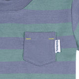 3-Pack Baby & Toddler Boys Blue and Gray Short Sleeve T-Shirts-Gerber Childrenswear Wholesale