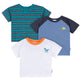 3-Pack Baby & Toddler Boys Blue, Green and White Short Sleeve T-Shirts-Gerber Childrenswear Wholesale