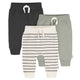 3-Pack Baby & Toddler Boys Wrought Iron Jogger Pants-Gerber Childrenswear Wholesale