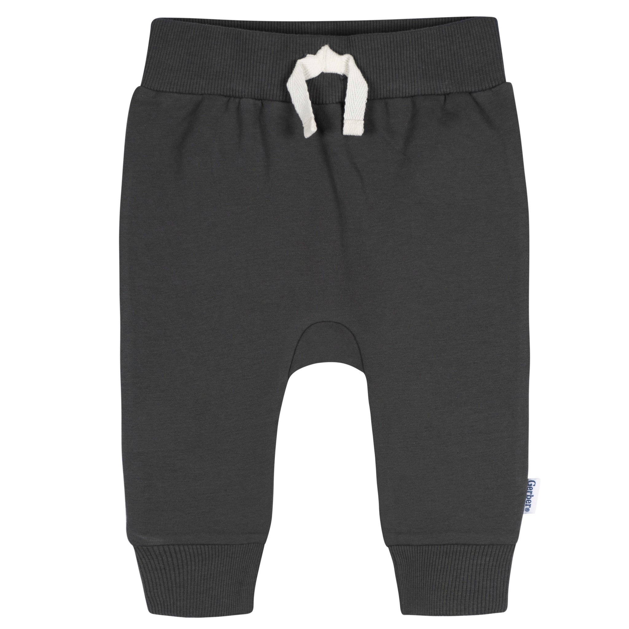 3-Pack Baby & Toddler Boys Wrought Iron Jogger Pants-Gerber Childrenswear Wholesale