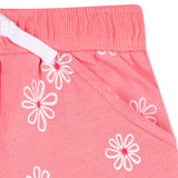 3-Pack Baby & Toddler Girls Coral Floral Knit Shorts-Gerber Childrenswear Wholesale