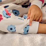 3-Pack Infant & Toddler Girls Hearts Footless Fleece Pajamas