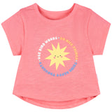 3-Pack Baby & Toddler Girls Pink, Blue and White Short Sleeve T-Shirts-Gerber Childrenswear Wholesale