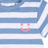 3-Pack Baby & Toddler Girls Pink, Blue and White Short Sleeve T-Shirts-Gerber Childrenswear Wholesale